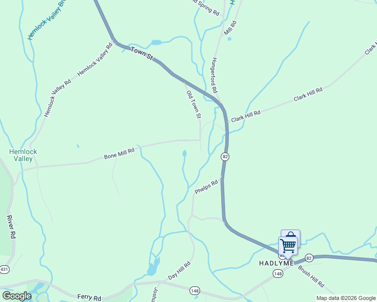 map of restaurants, bars, coffee shops, grocery stores, and more near 35 Old Town Saint No 2 in East Haddam