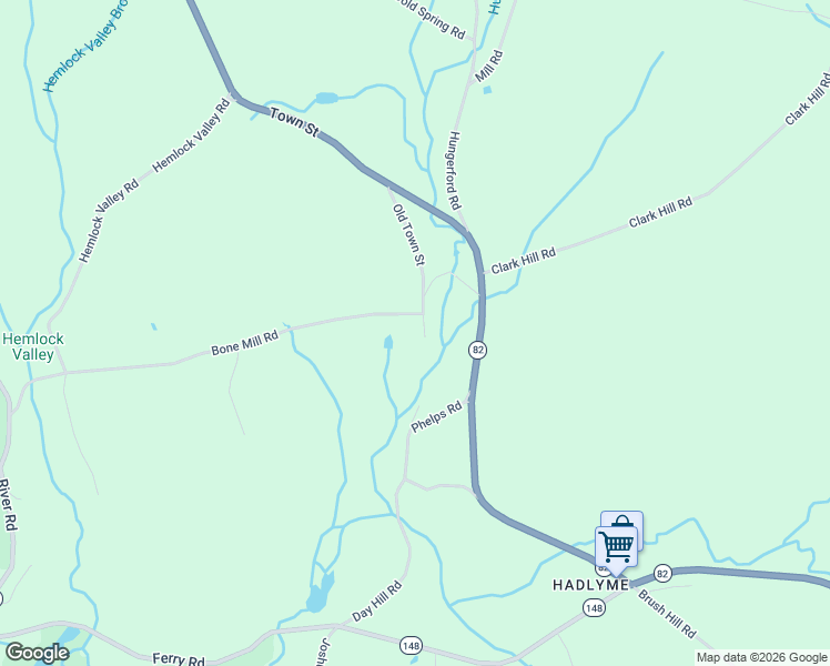 map of restaurants, bars, coffee shops, grocery stores, and more near 35 Old Town Saint No 2 in East Haddam