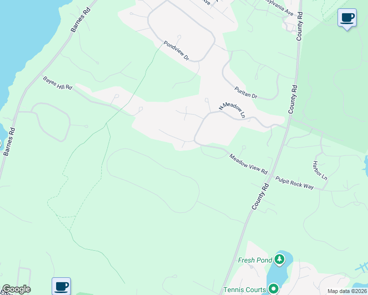 map of restaurants, bars, coffee shops, grocery stores, and more near 4 High Meadow Lane in Oak Bluffs