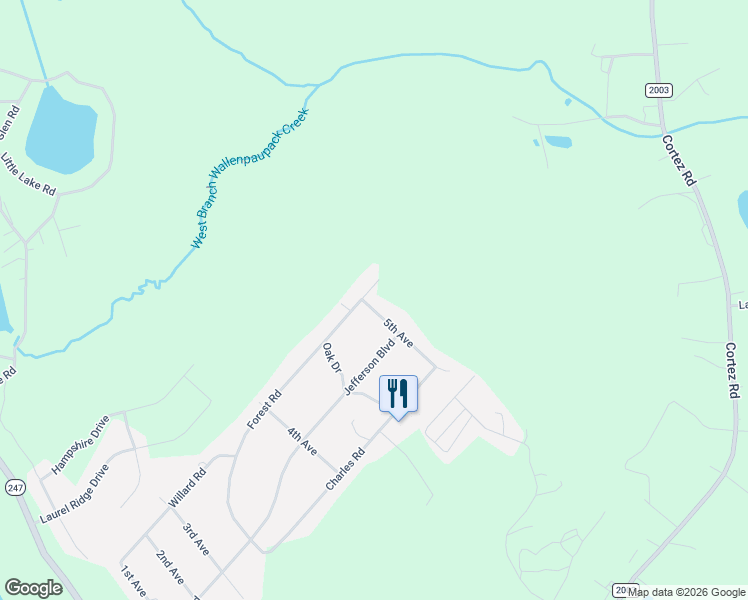 map of restaurants, bars, coffee shops, grocery stores, and more near 5041 5th Avenue in Mount Cobb