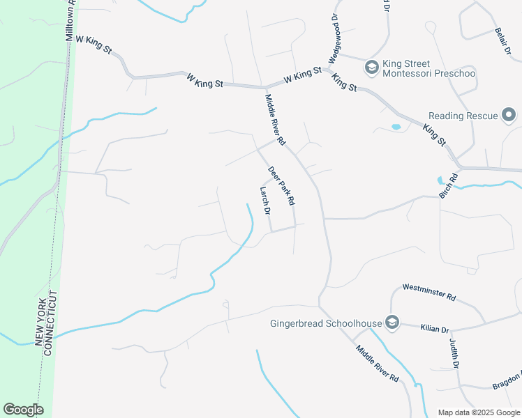map of restaurants, bars, coffee shops, grocery stores, and more near 3 Larch Drive in Danbury
