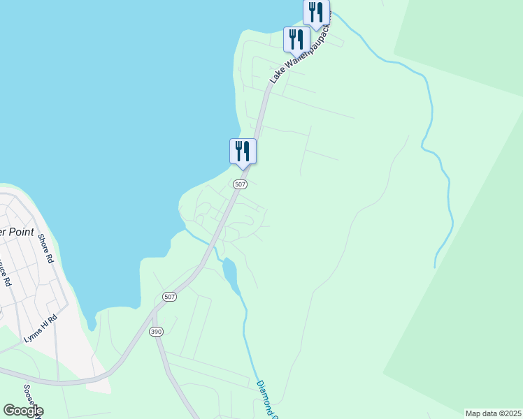 map of restaurants, bars, coffee shops, grocery stores, and more near 121 IO Drive in Tafton