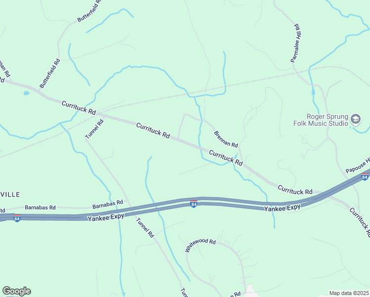 map of restaurants, bars, coffee shops, grocery stores, and more near 93 Currituck Road in Newtown