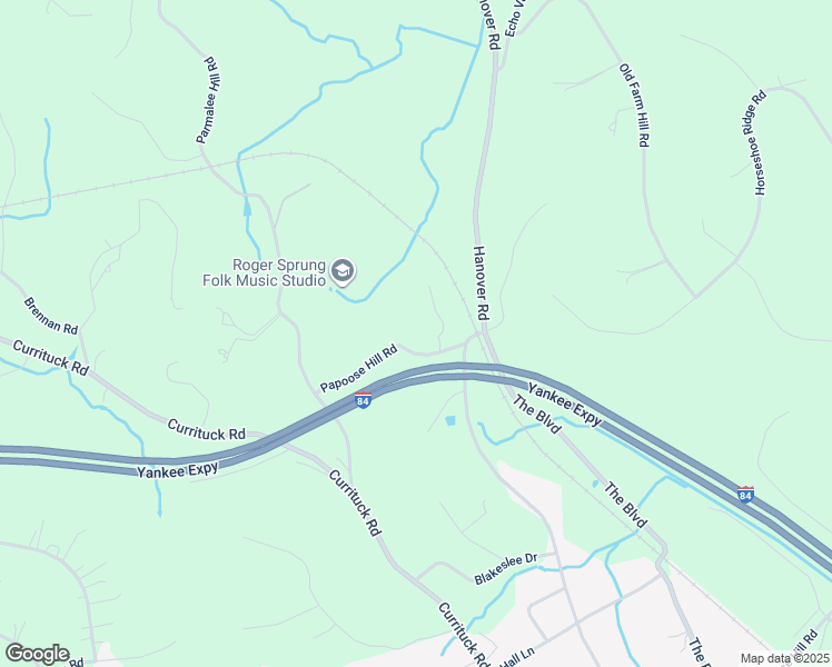 map of restaurants, bars, coffee shops, grocery stores, and more near 15 Papoose Hill Road in Newtown