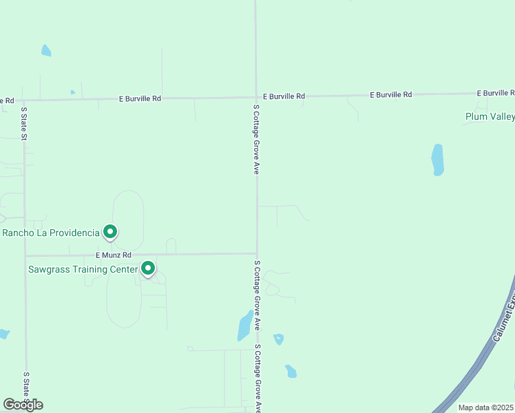 map of restaurants, bars, coffee shops, grocery stores, and more near South Cottage Grove Avenue in Crete