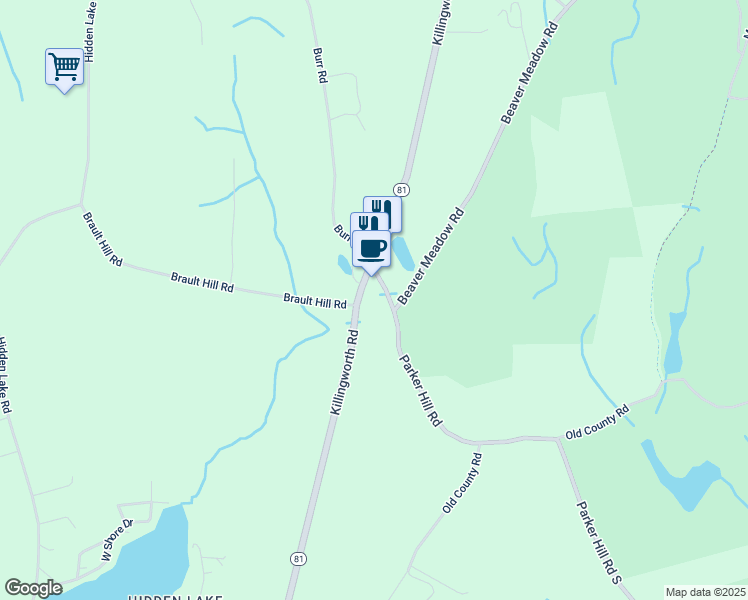 map of restaurants, bars, coffee shops, grocery stores, and more near in Haddam