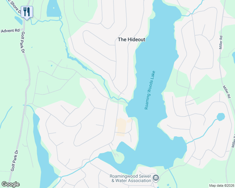 map of restaurants, bars, coffee shops, grocery stores, and more near 1304 Lakeview Drive West in Lake Ariel