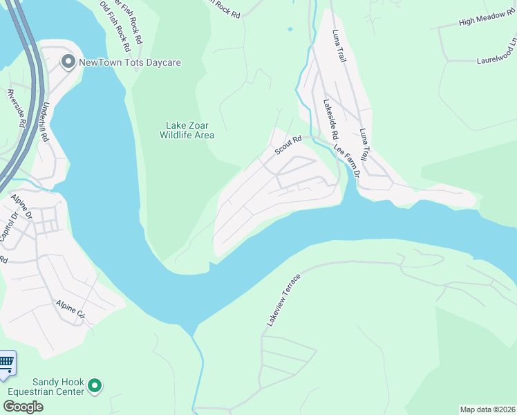 map of restaurants, bars, coffee shops, grocery stores, and more near 236 Lakemere Drive in Southbury