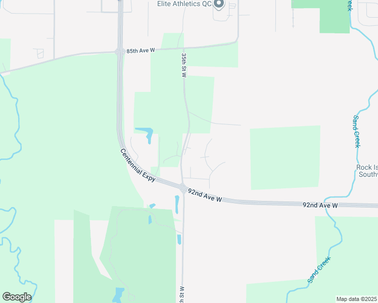 map of restaurants, bars, coffee shops, grocery stores, and more near 8909 35th Street West in Rock Island