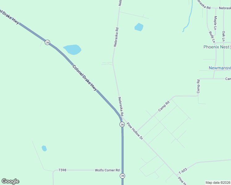 map of restaurants, bars, coffee shops, grocery stores, and more near 45-427 Nebraska Road in Tionesta