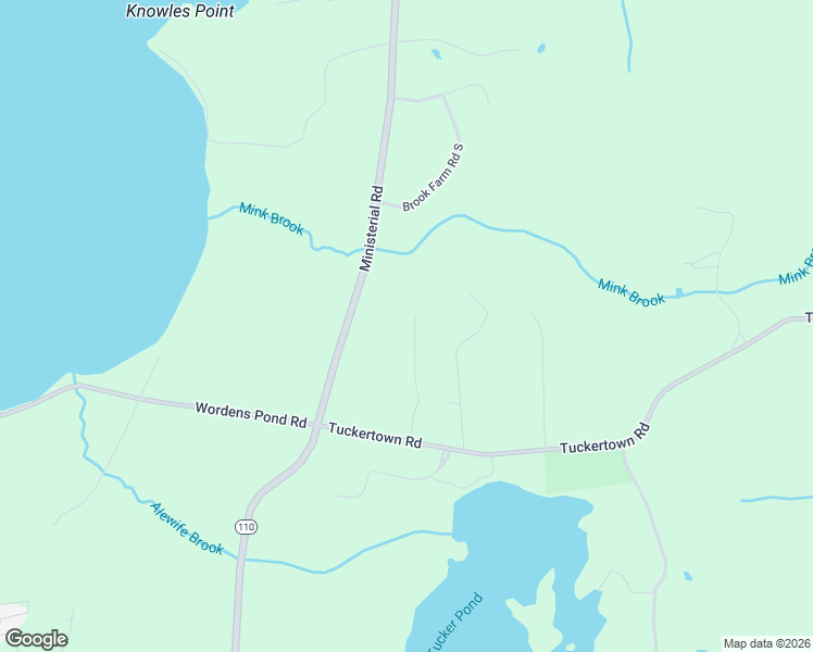 map of restaurants, bars, coffee shops, grocery stores, and more near 120 Brookwood Road in South Kingstown