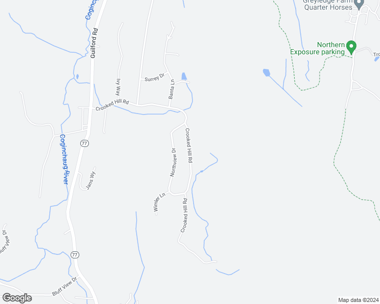 map of restaurants, bars, coffee shops, grocery stores, and more near 310 Crooked Hill Road in Guilford