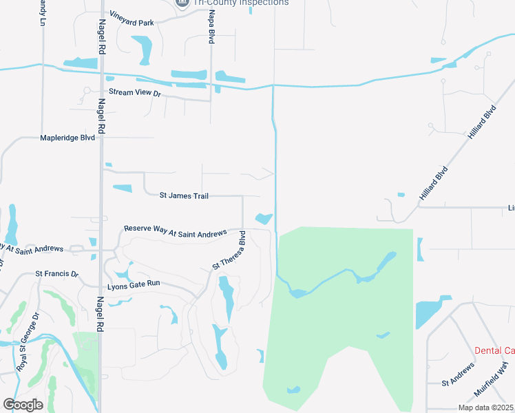 map of restaurants, bars, coffee shops, grocery stores, and more near 32483 Saint James Trail in Avon
