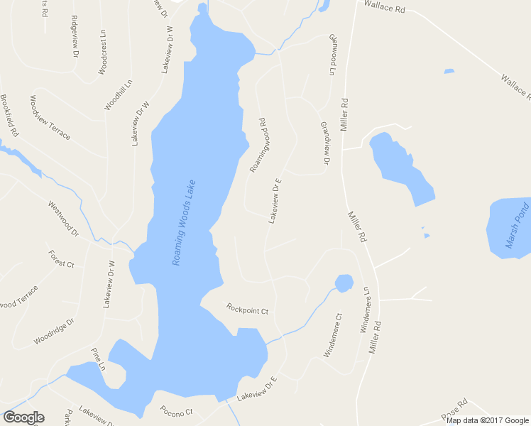 map of restaurants, bars, coffee shops, grocery stores, and more near 1826 Lakeview Drive East in Lake Ariel