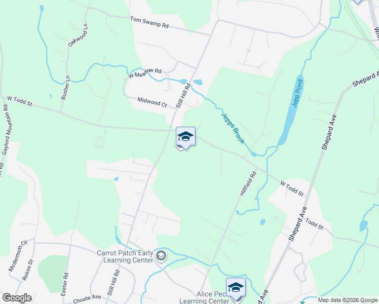 map of restaurants, bars, coffee shops, grocery stores, and more near 350 West Todd Street in Hamden