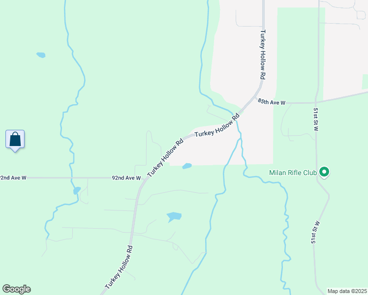 map of restaurants, bars, coffee shops, grocery stores, and more near 8829 Turkey Hollow Road in Milan
