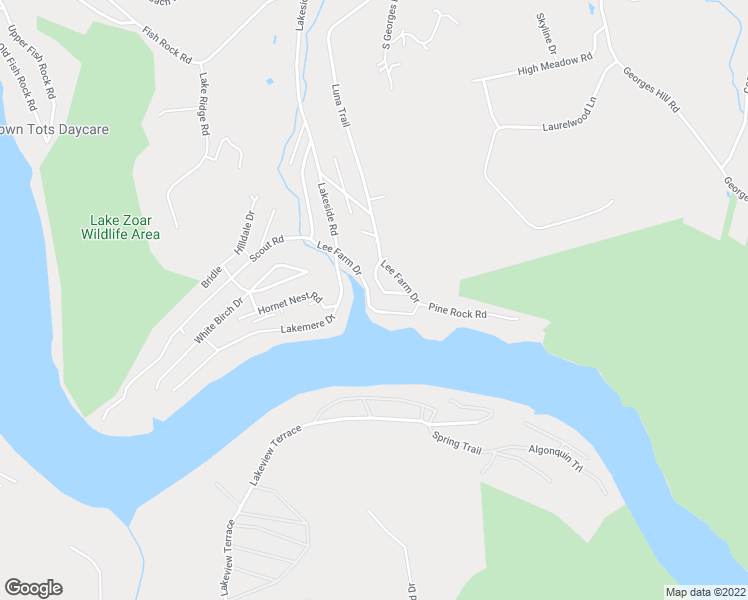 map of restaurants, bars, coffee shops, grocery stores, and more near 203 Lee Farm Drive in Southbury