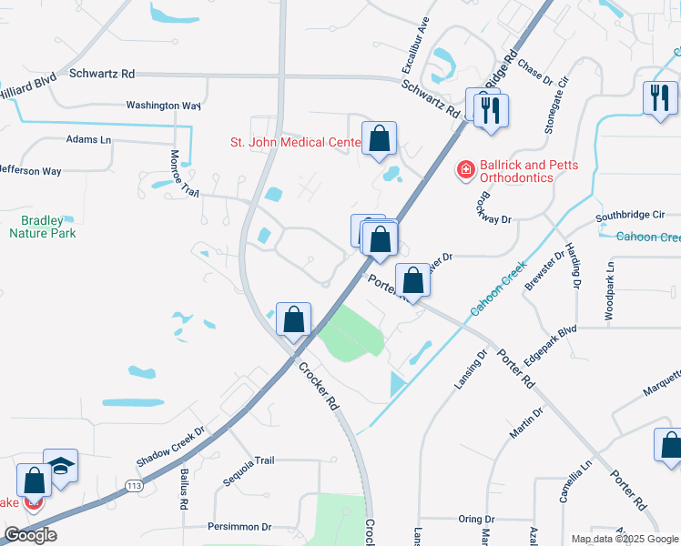 map of restaurants, bars, coffee shops, grocery stores, and more near 29400 Hummingbird Circle in Westlake