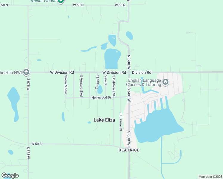 map of restaurants, bars, coffee shops, grocery stores, and more near 1-21 S California St in Hebron