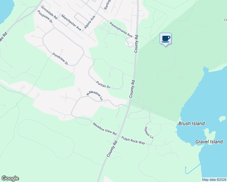 map of restaurants, bars, coffee shops, grocery stores, and more near 15 Puritan Drive in Oak Bluffs