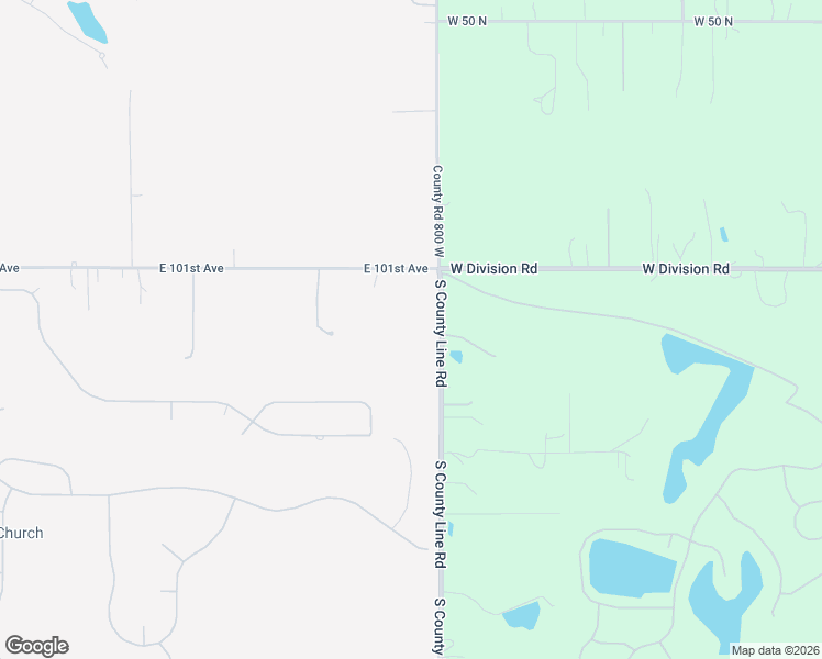 map of restaurants, bars, coffee shops, grocery stores, and more near 10111 County Line Road in Crown Point