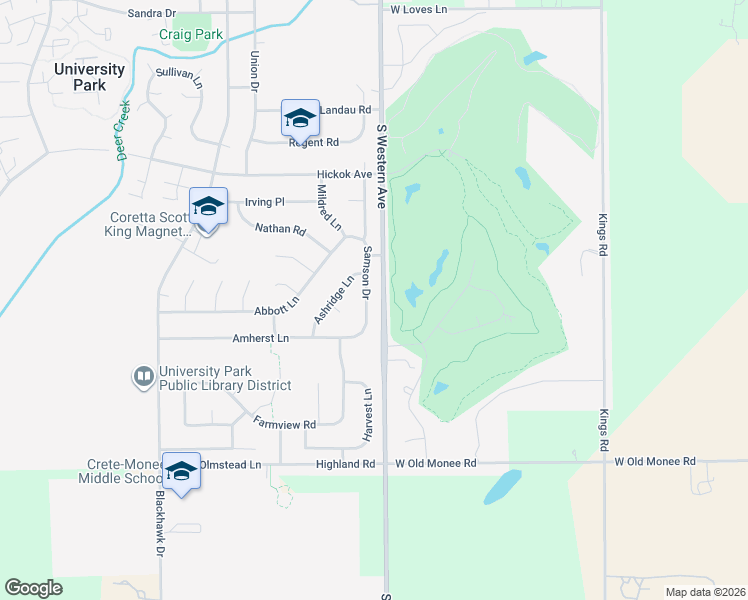 map of restaurants, bars, coffee shops, grocery stores, and more near 1039 Samson Drive in University Park