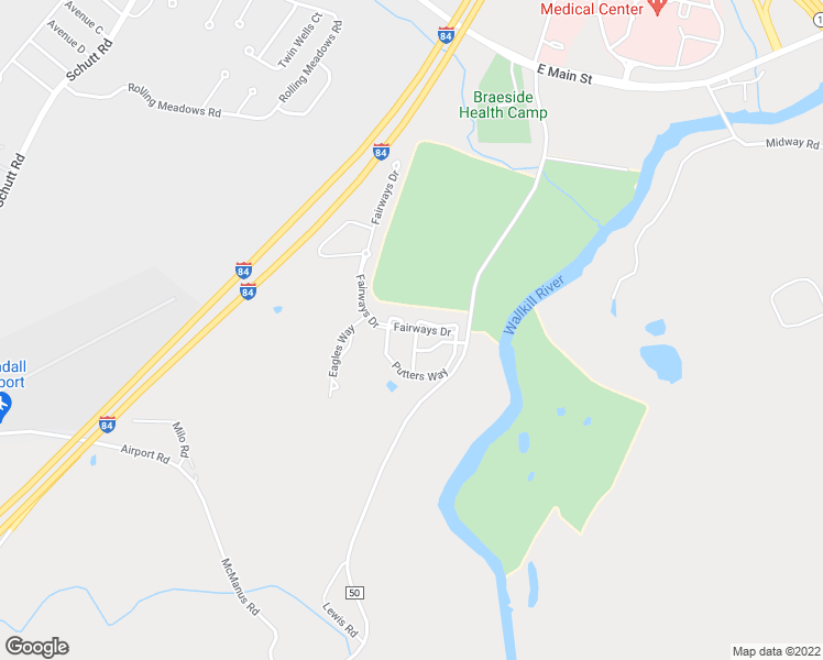 map of restaurants, bars, coffee shops, grocery stores, and more near 25 Fairways Drive in Middletown