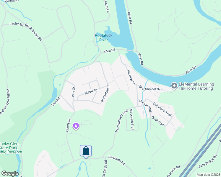 map of restaurants, bars, coffee shops, grocery stores, and more near 23 Buttonball Drive in Newtown