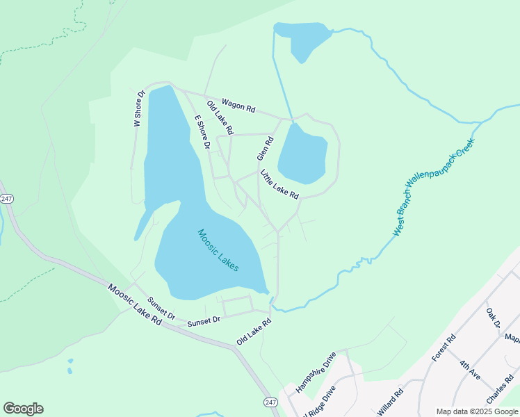 map of restaurants, bars, coffee shops, grocery stores, and more near Old Lake Road in Mount Cobb
