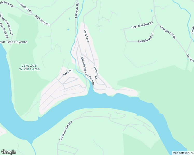 map of restaurants, bars, coffee shops, grocery stores, and more near 30 Luna Trail in Southbury