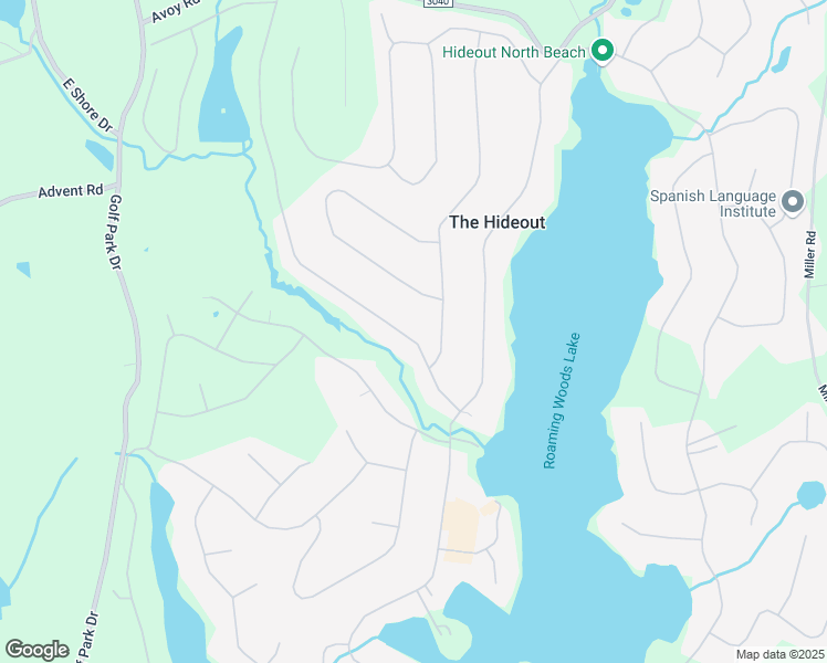 map of restaurants, bars, coffee shops, grocery stores, and more near 1262 Brookfield Road in Lake Ariel
