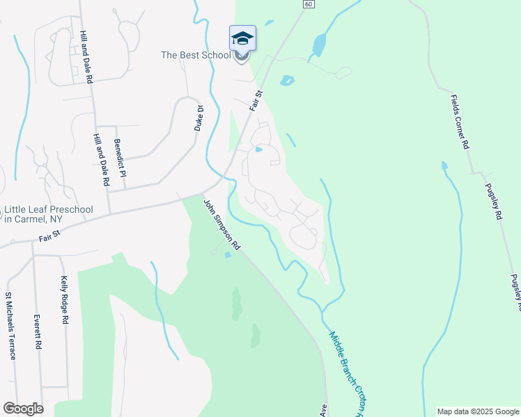 map of restaurants, bars, coffee shops, grocery stores, and more near 7003 Morgan Drive in Brewster