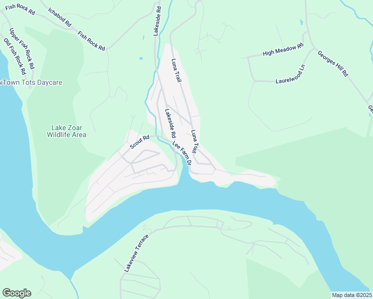 map of restaurants, bars, coffee shops, grocery stores, and more near 165 Lee Farm Drive in Southbury