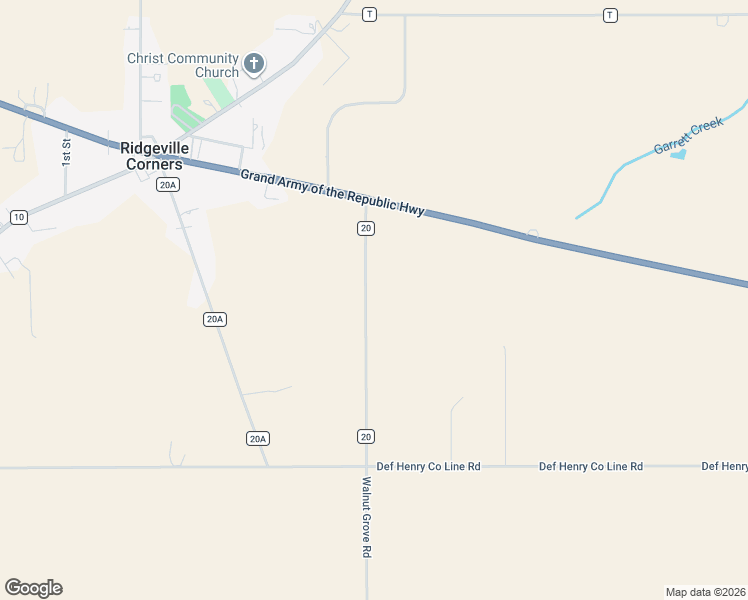 map of restaurants, bars, coffee shops, grocery stores, and more near S364 County Road 20 in Napoleon