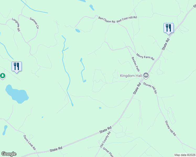 map of restaurants, bars, coffee shops, grocery stores, and more near 45 Buttonwood Farm Road in West Tisbury