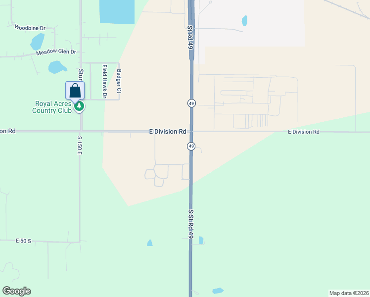 map of restaurants, bars, coffee shops, grocery stores, and more near 1-85 Highway 49 in Valparaiso