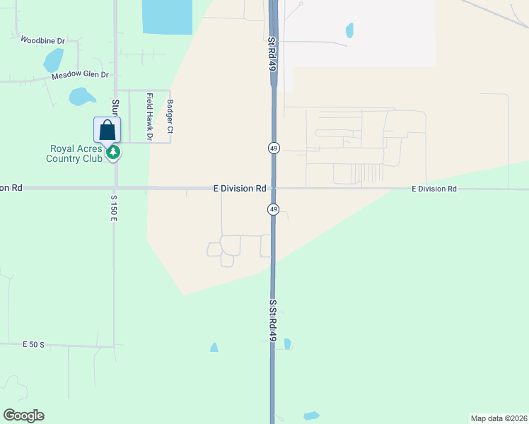map of restaurants, bars, coffee shops, grocery stores, and more near 1-85 Highway 49 in Valparaiso