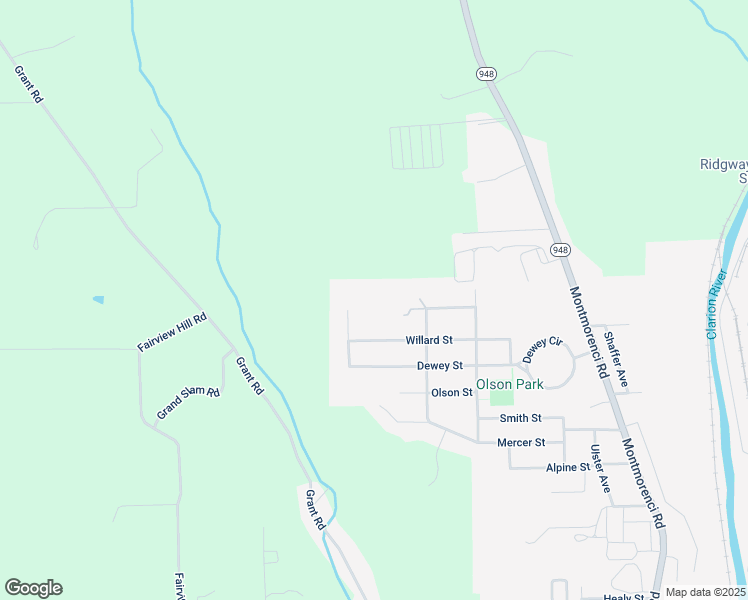 map of restaurants, bars, coffee shops, grocery stores, and more near 601 Cottage Lane in Ridgway