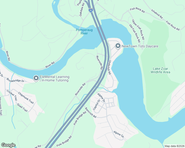map of restaurants, bars, coffee shops, grocery stores, and more near 12 Alpine Drive in Newtown