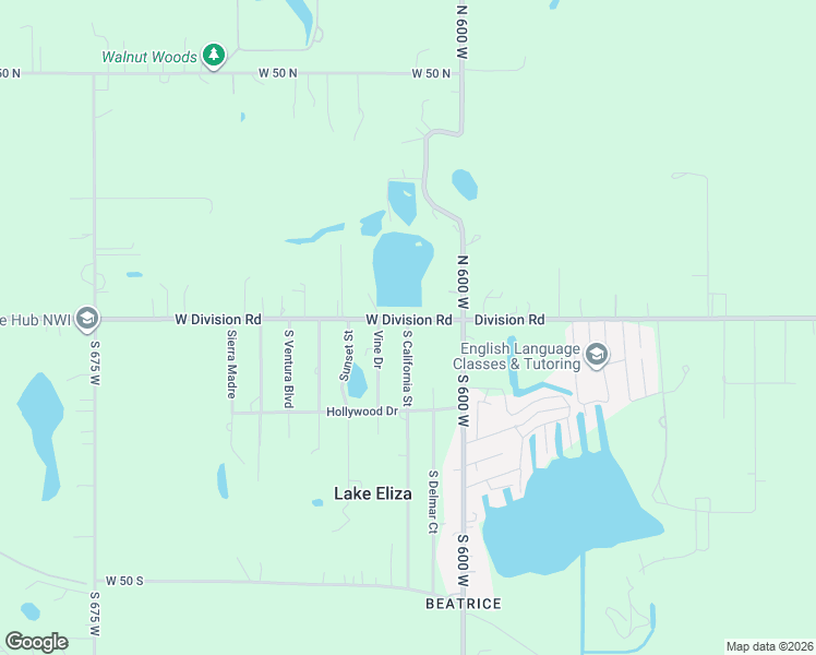 map of restaurants, bars, coffee shops, grocery stores, and more near 1 South California Street in Hebron