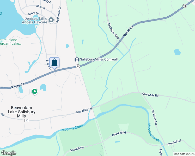 map of restaurants, bars, coffee shops, grocery stores, and more near 111 Denniston Drive in New Windsor