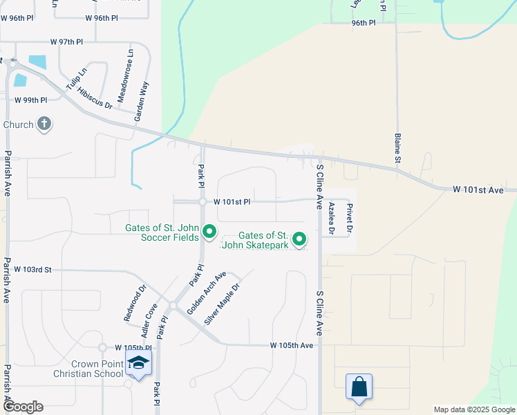 map of restaurants, bars, coffee shops, grocery stores, and more near 8305 West 101st Avenue in Saint John