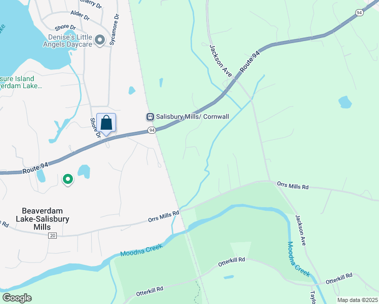map of restaurants, bars, coffee shops, grocery stores, and more near 111 Denniston Drive in New Windsor