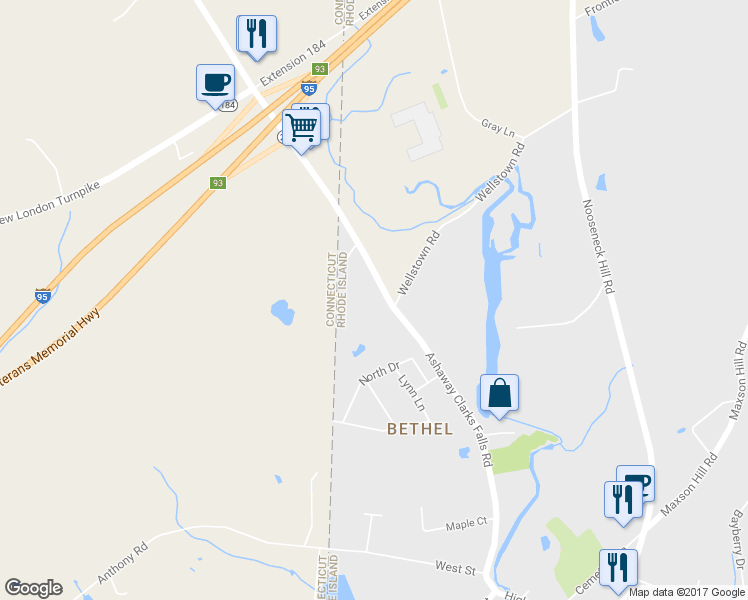 map of restaurants, bars, coffee shops, grocery stores, and more near 103 High Street in Hopkinton