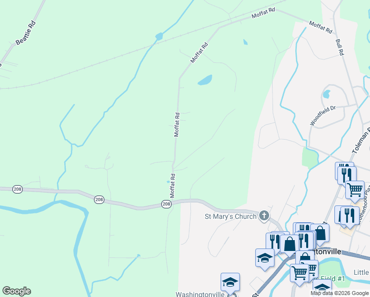 map of restaurants, bars, coffee shops, grocery stores, and more near 6 Via Marie in Washingtonville
