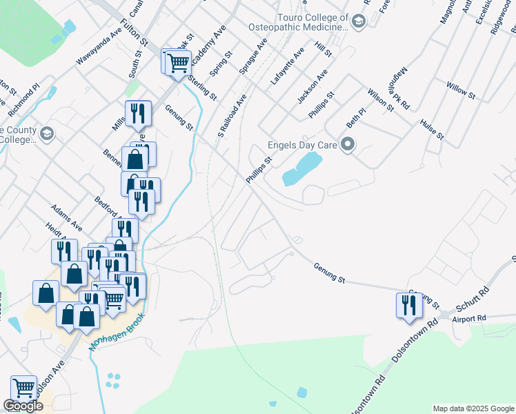 map of restaurants, bars, coffee shops, grocery stores, and more near 398 Ruth Court in Middletown