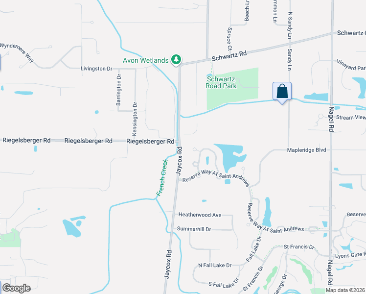 map of restaurants, bars, coffee shops, grocery stores, and more near 4256 Turtleback Cove in Avon