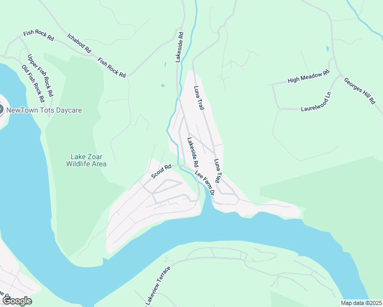 map of restaurants, bars, coffee shops, grocery stores, and more near 1062 Lakeside Road in Southbury