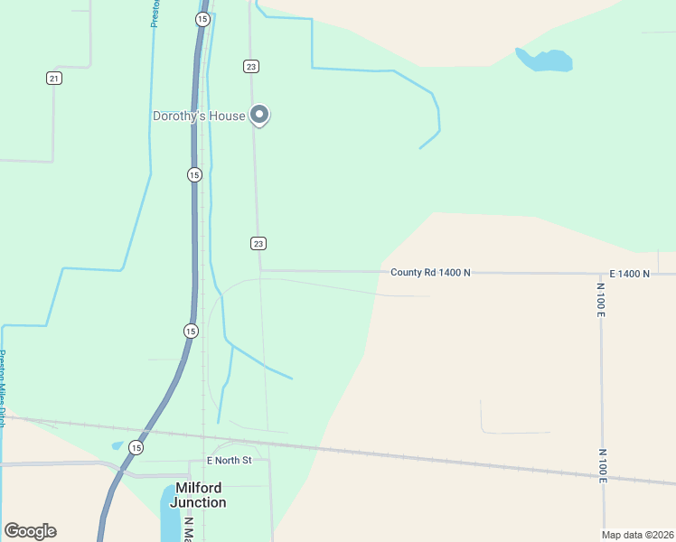 map of restaurants, bars, coffee shops, grocery stores, and more near 19575 South County Line Road in Milford