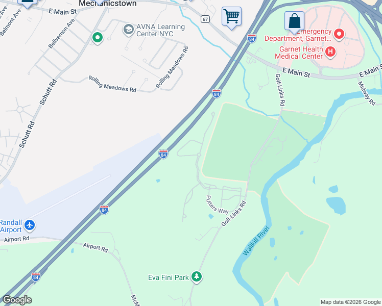 map of restaurants, bars, coffee shops, grocery stores, and more near 42 High Ridge Lane in Middletown